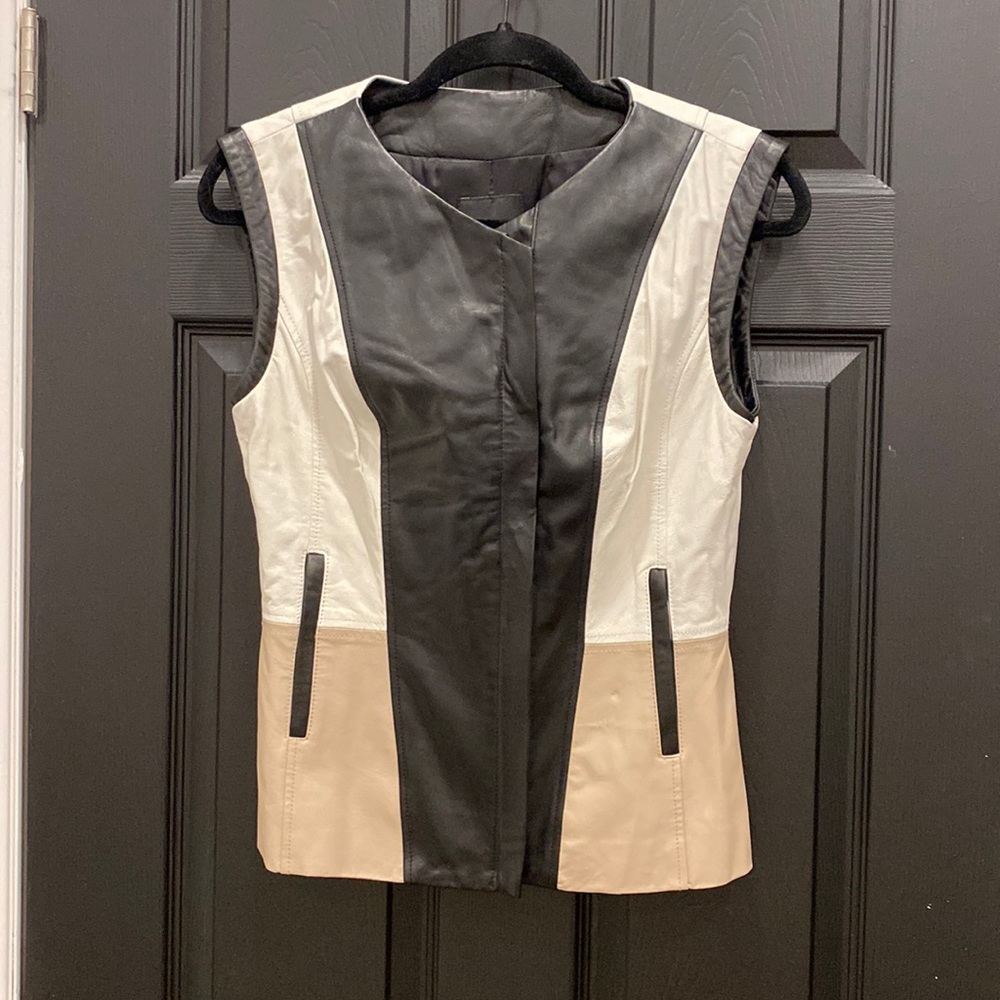 Genuine leather Bebe vest